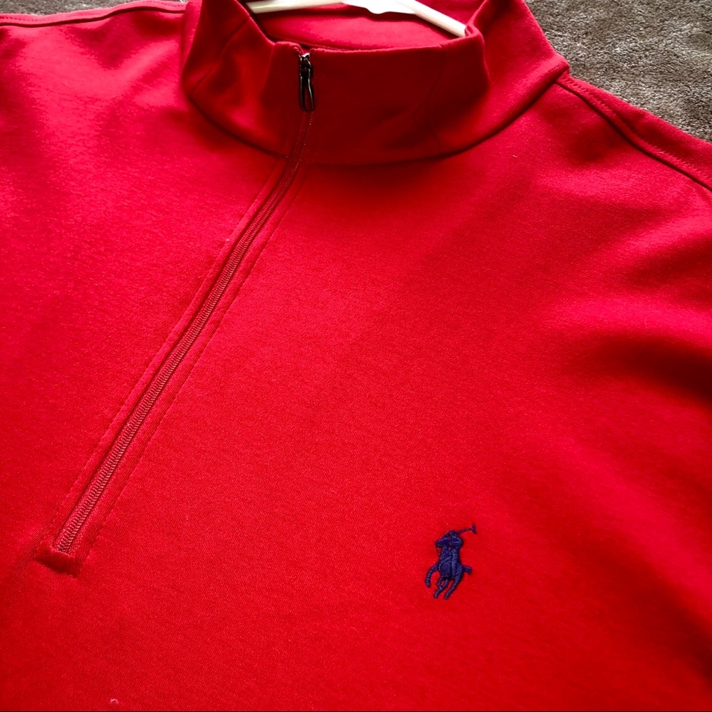 🐎PoLo🐎 Ralph Lauren Half-Zip Mock-neck Sweater